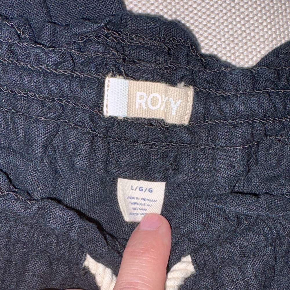 Roxy Black Drawstring Lounge Pants - Picture 6 of 7